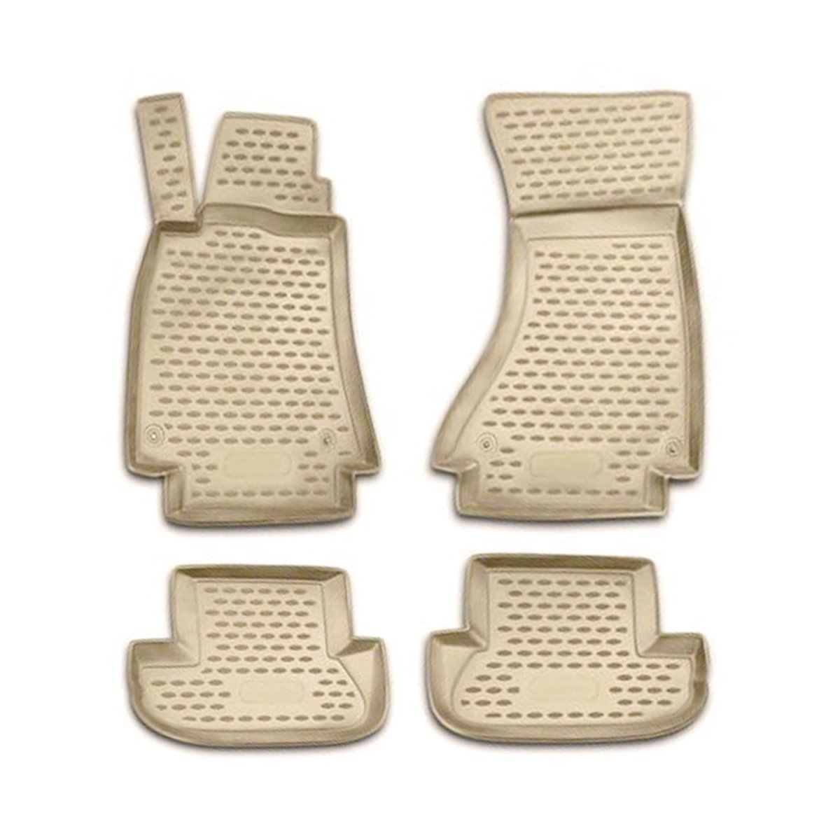 Audi A5 Floor Mats - Omac - Rubber TPE - Beige - '08-'16